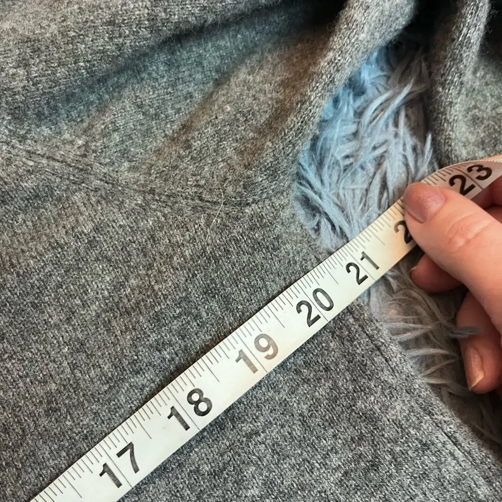 J. Crew Men’s Gray Lambswool Half Zip Sweater Long Sleeve Pullover Size M